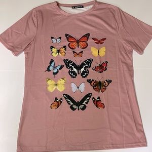 Butterfly Graphic Short Sleeve Tee